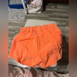 Bright orange aerie offline shorts